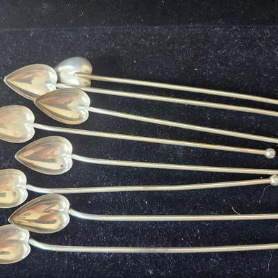 Sale Photo Thumbnail #563: They are only marked sterling, but are probably Wallace.  Set of 8, very good condition.
Retail at $600+++