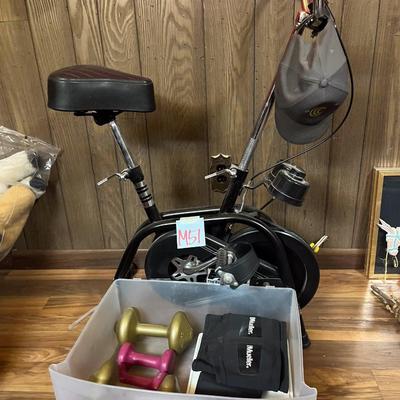 Sale Photo Thumbnail #953: Exercise bike, weights
