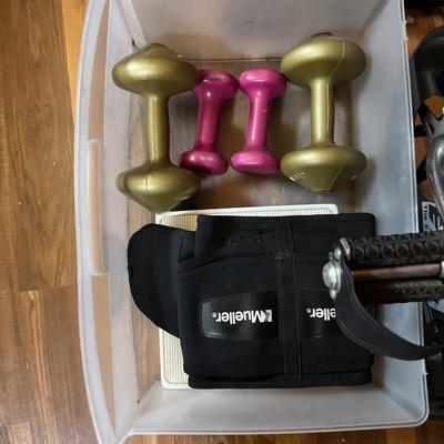 Sale Photo Thumbnail #954: Exercise bike, weights