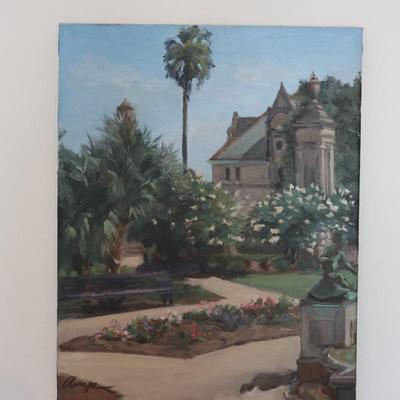 Original Painting of Tulane Campus Scene