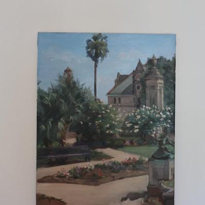 Original Painting of Tulane Campus Scene