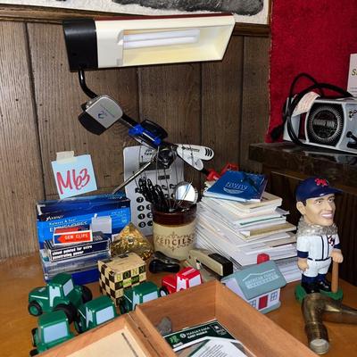 Sale Photo Thumbnail #986: Light, bobblehead, notepads, envelopes, etc.