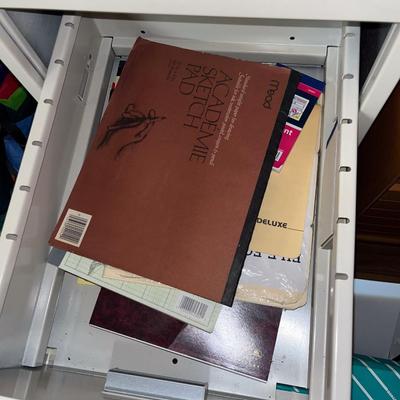 Sale Photo Thumbnail #998: Small filing cabinet and contents