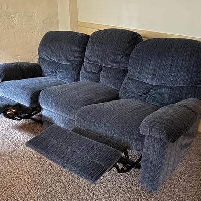 Blue Reclining Coach