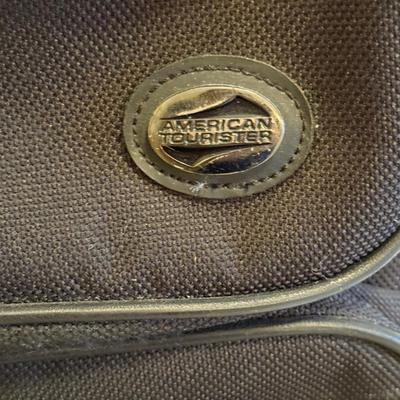 American Tourist Suitcases and Fan
