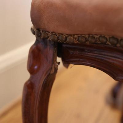 Carved Wood Victorian Back Chairs (See Details)