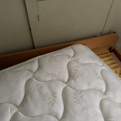 Twin Mattress with wooden frame