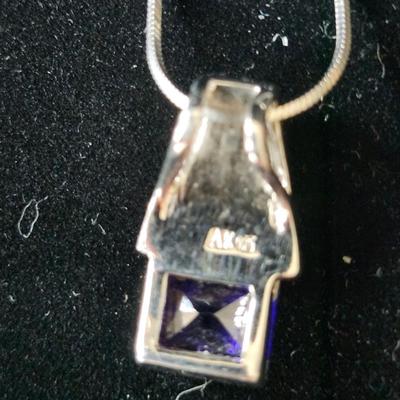 Sale Photo Thumbnail #619: Very eye-catching pendant on 16 inch sterling chain.