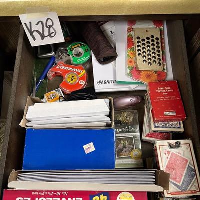 Sale Photo Thumbnail #1162: Cards, envelopes, tape, light string, etc.
