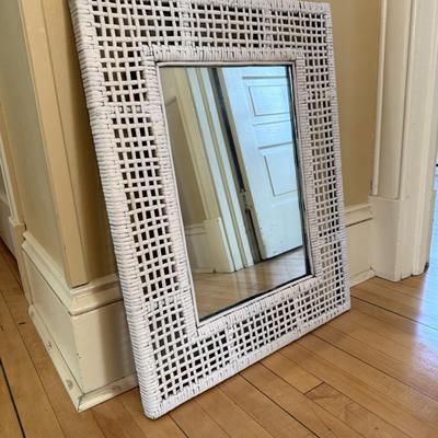 Wicker Mirror