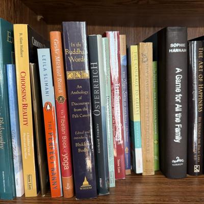 Two rows of books
