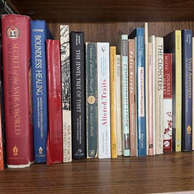 Two rows of books