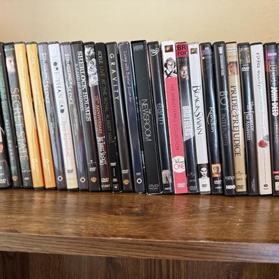 Group of DVDs