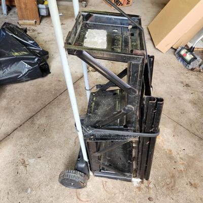 2 Metal Car Ramps w Hand Truck