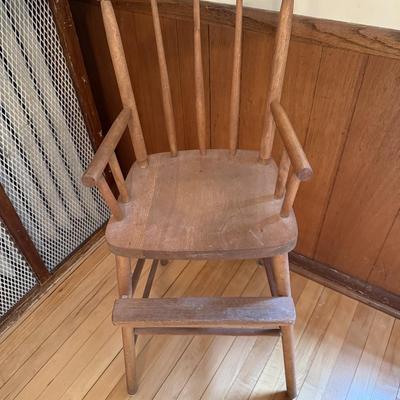 Vintage Wood High Chair