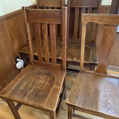 Vintage Wood Chairs, 5