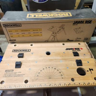 Rockwell Jawhorse RK9000 Clamp Workstation w Work table & PlyWood Clamp