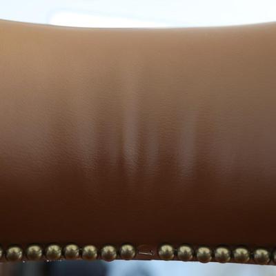 Brown Armchair with Nailhead Trim (See Details)