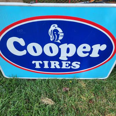 Metal Cooper Tires Sign 45x30 Garage Man Cave