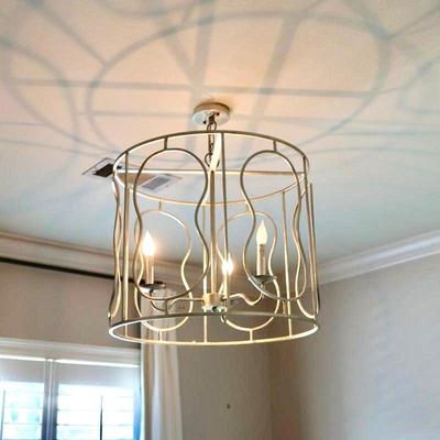 Modern Open Frame Chandelier