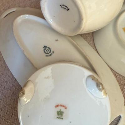 Vintage platters, bowls, vase