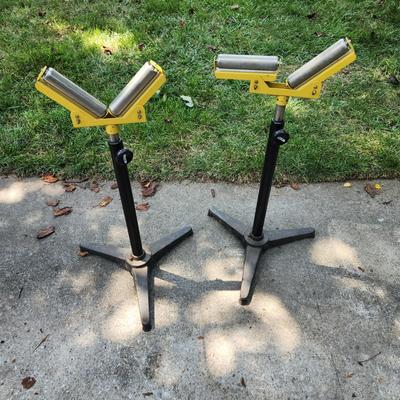 2 Flat or V Type Rollers w Adjustable Heights