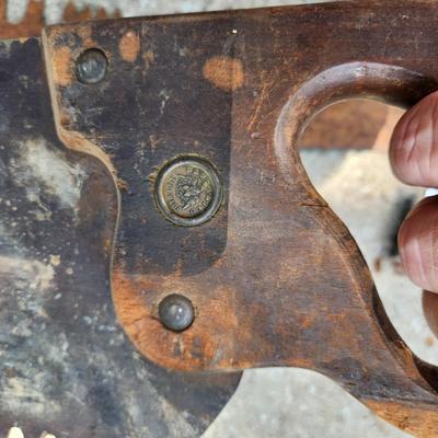 3 Antique Saws 2 man Saw Crosscut