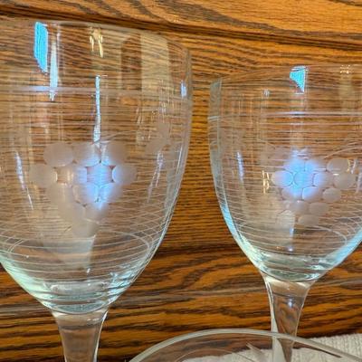 Wine and sherbet glasses