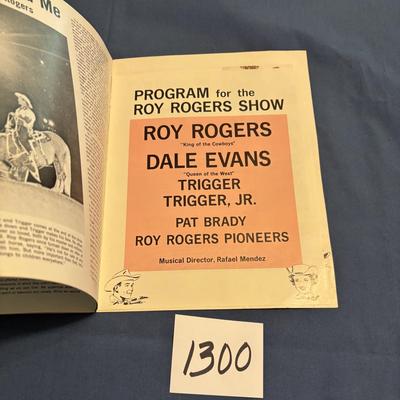 Roy Rodger’s Official Souvenir Program