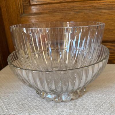Vintage Glass Serving Bowls