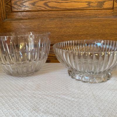 Vintage Glass Serving Bowls