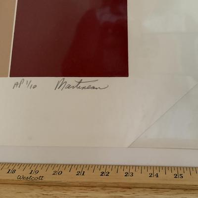 John Martineau signed Art, 1/20 not in a frame