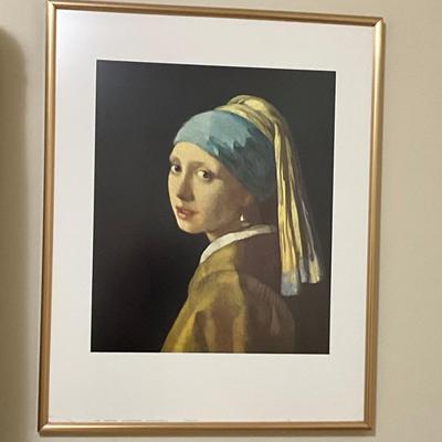 Framed print of Johannesburg Vermeer’s famous painting, Girl with a Pearl Earring