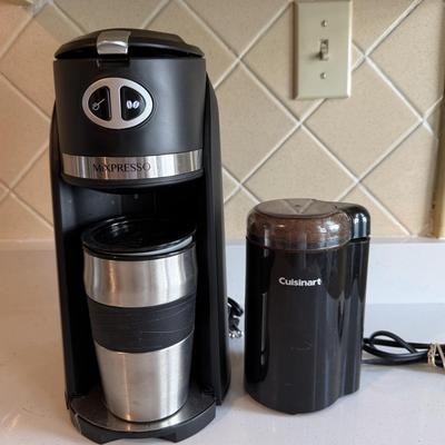 Coffee Expresso & Cuisinart coffee bean processor