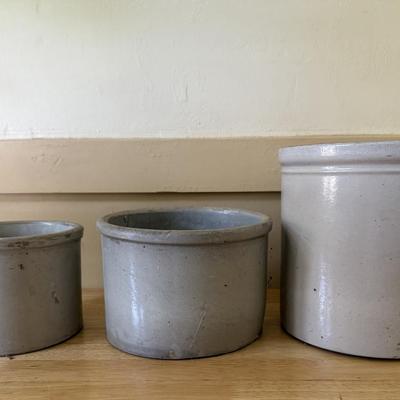 Stoneware Crock Set