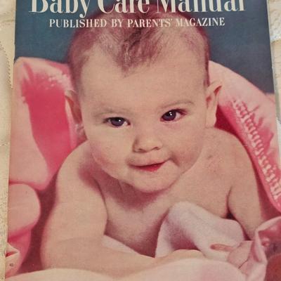 Two vintage baby brochure with spoon