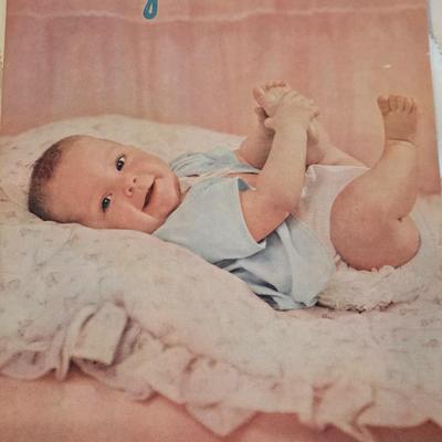 Two vintage baby brochure with spoon