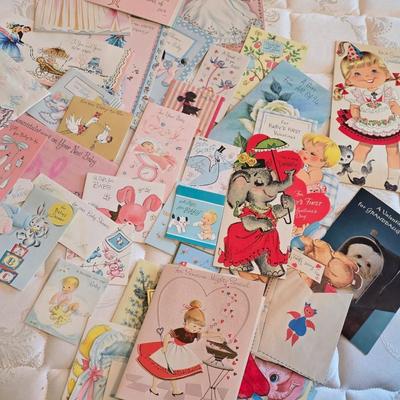 Vintage baby related cards