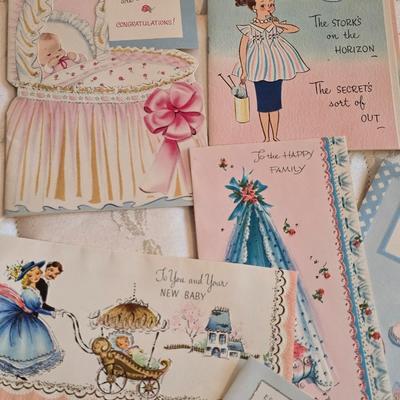 Vintage baby related cards