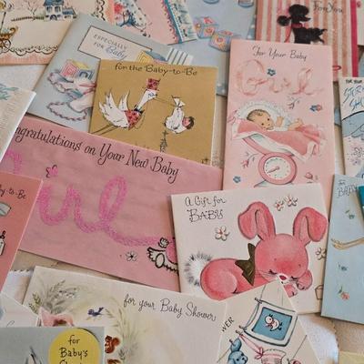 Vintage baby related cards