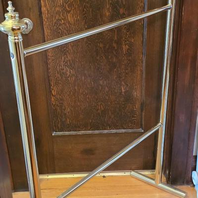 Brass quilt rack