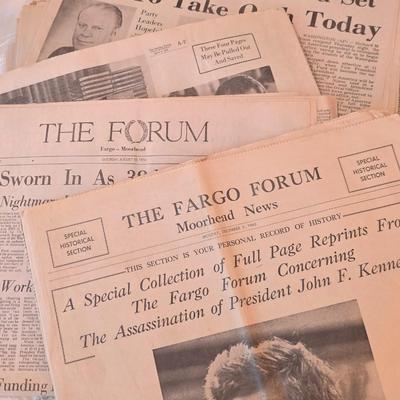 Presidential Newspaper ephemera