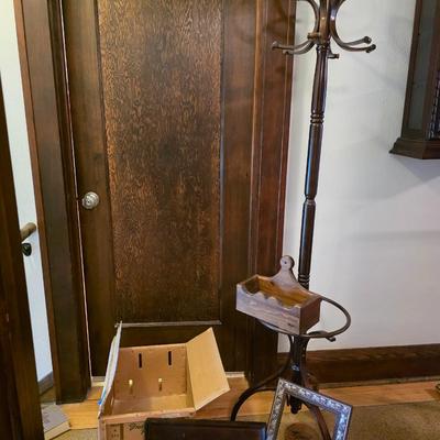 Hall tree, tomato box, plus,