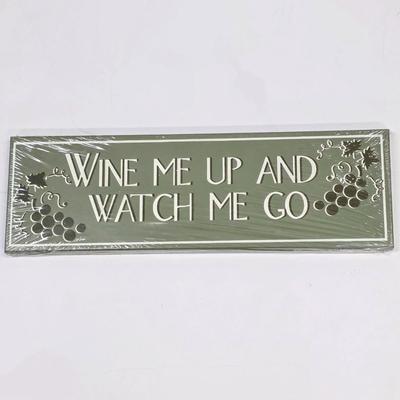 LOT 79: Vintage Wine-Themed Decorative Items