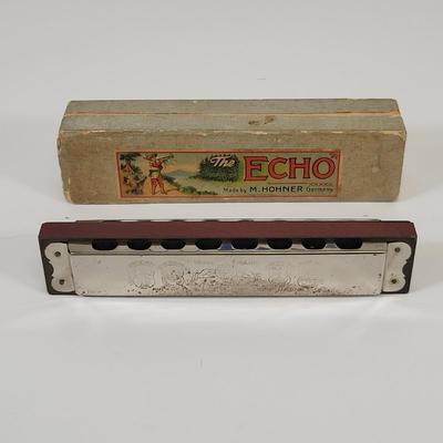 LOT 81: Vintage Instrument Lot of Ocarina and Size Variety of Four Harmonica's