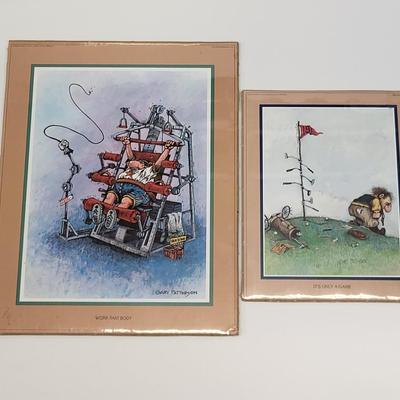 LOT 88: Variety of Golf Themed Items Including VHS Tapes, Posters and More