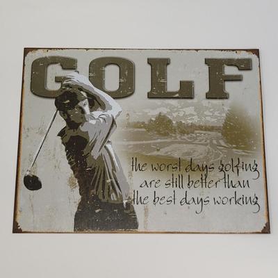 LOT 88: Variety of Golf Themed Items Including VHS Tapes, Posters and More