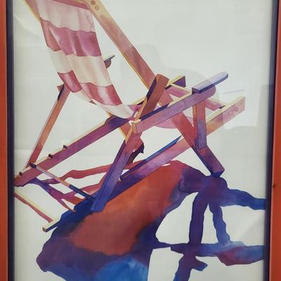 LOT 99: Framed Water Color Artwork by Sharon Towle