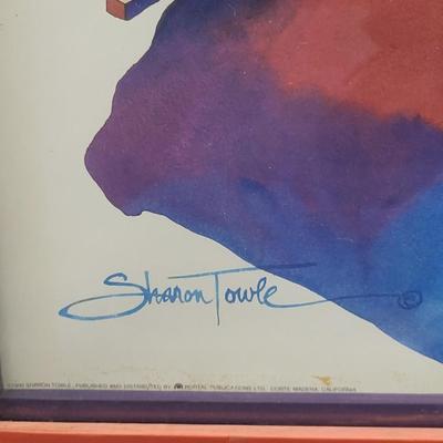 LOT 99: Framed Water Color Artwork by Sharon Towle