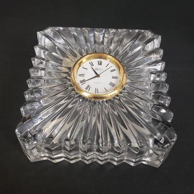 LOT 103: Collection of Crystal Desktop and Mantel Clocks; Waterford, Killarney, and Others